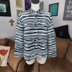 Great Cavalier by St Paul Zebra Jacket Top Blazer Size M